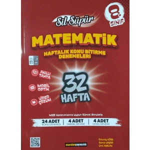8. Sınıf Matematik Haftalık Konu Bitirme Denemeleri