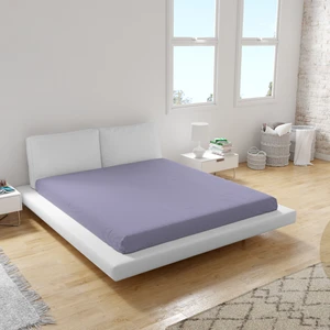 Premium Lila 90X200 Tek Kişilik Lastikli Penye Çarşaf