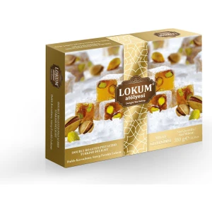 Duble Kavrulmuş Antep Fıstıklı Lokum 350G