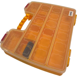 Çiftsan Plastik Şahinler Balıkçı Kutu (1 Nolu 14 Bölmeli 215*265*45MM Sarı Şeffaf)