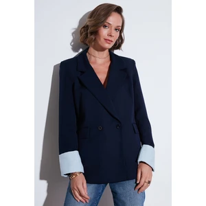 Regular Fit Kruvaze Yaka Blazer Ceket Bayan Ceket 611BC00025