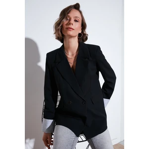 Regular Fit Kruvaze Yaka Blazer Ceket Bayan Ceket 611BC00025