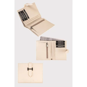 Helsinki Dıştan Kemer Kapamalı Fermuarlı Bozuk Para Gözlü Parlak Kadın Kartlık Cüzdan