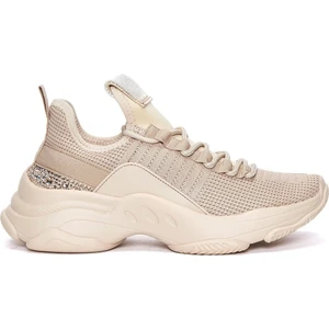 Zero Kadın Bej Bağcıklı Taş Detaylı Sneaker 24WFD430014