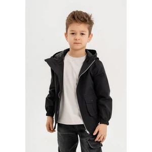 Gold Class Kidswear Kapüşonlu Cepli Su Geçirmez Erkek Çocuk Yağmurluk