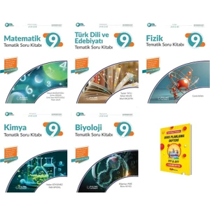 Palme Yayıncılık 9. Sınıf 2025 Matematik - Türk Dili ve Edebiyatı - Fizik – Kimya ve Biyoloji Tematik Soru Kitabı Sayısal 5’li Set