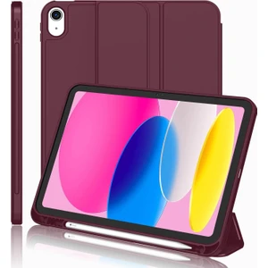 Apple iPad 10. Nesil 10.9 (2022) Kalemlikli Uyku Modlu Yatay Standlı Stromix Smart Kılıf A2696 A2757 A2777 A3162