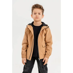 Gold Class Kidswear Kapüşonlu Cepli Su Geçirmez Erkek Çocuk Yağmurluk