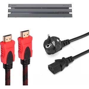 Pop Konsol PS4 Pro Güç Kablosu ve Örgülü Hdmi Kablo Set Playstation 4 Aksesuar