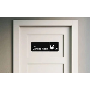 Cadde 3D Oyunculara Özel Oda Aksesuarı - Oyun Odası Tabelası- Gaming Room Sign