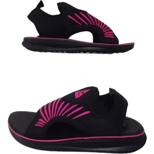 Kız Çocuk Siyah Pembe Ultra Hafif Günlük Sandalet GZEER9889-2
