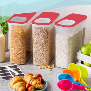 Sandy Organizer Seti 3'lü Çok Amaçlı Kırmızı Kapaklı 5.7lt 241636