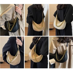 Yeni Kadın Büyük Kapasiteli Şık Çanta - Tek Omuz Askılı ve Zincir Detaylı