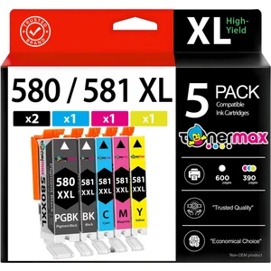 Toner Max® Canon PGI-580XL / CLİ-581XL Set Muadil Kartuş