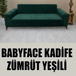 Babyface Kadife Kumaş Üçlü & Çekyat Koltuk Kılıfı