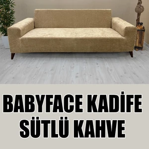 Babyface Kadife Kumaş Üçlü & Çekyat Koltuk Kılıfı
