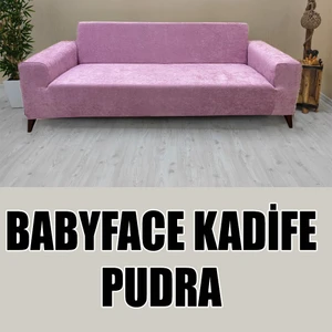 Babyface Kadife Kumaş Üçlü & Çekyat Koltuk Kılıfı
