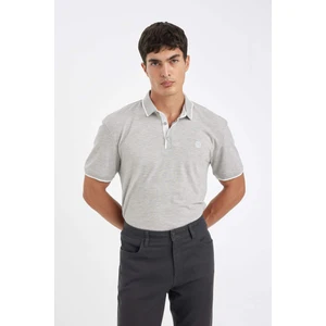 New Regular Fit Polo Yaka Kısa Kollu Pike Tişört D5993AX24SM