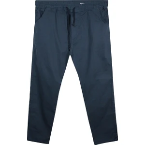 Maruf Shop Erkek Büyük Beden 100 KILO-180 Kilo Arası Için Uygun Bağcıklı Gabardin Pantolon Indigo