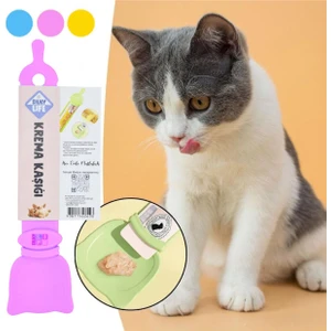 Life - Kedi Krema / Pasta Kaşığı - Pembe