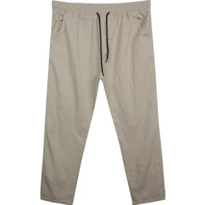 Maruf Shop Erkek Büyük Beden 100 KILO-180 Kilo Arası Için Uygun Bağcıklı Gabardin Pantolon Taş