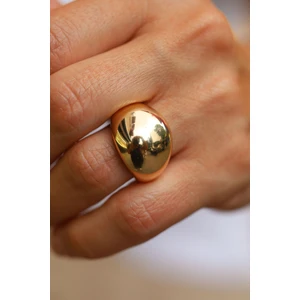 Yenigün Kuyumculuk 14 Ayar Altın Düz Bombeli Geniş Yüzük