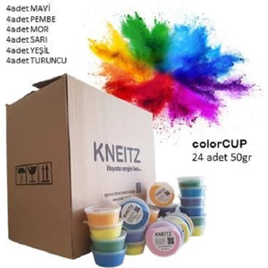 Holi Boya 24ADET x 50GR. Karışık Renklerde Festival Toz Boyası