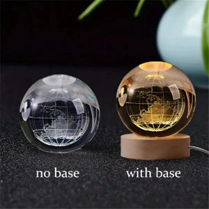 Bşk Virgo 3D Kristal Küre Gece Lambası
