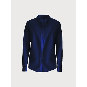 Erkek Basıc Uzun Kol Oxford Lacivert Gömlek