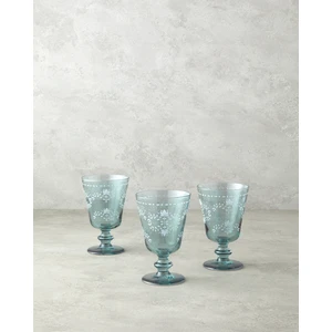 English Home Spruce Cam El Yapımı 3’lü Kadeh 280 ml Yeşil