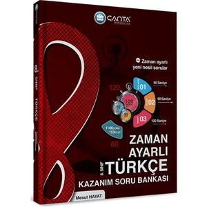 Çanta Yayınları 8. Sınıf Türkçe Zaman Ayarlı Kazanım Soru Bankası