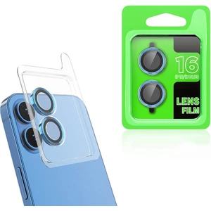 Apple iPhone 16 Için Kamera Koruyucu Metal Kasalı Renkli Lens Koruma