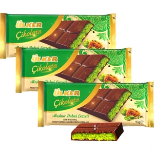 Meşhur Dubai Lezzeti Dubai Çikolatası 93 gr x 3 Adet