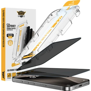 Buff Apple iPhone 16 Pro Max 5d Privacy Easyfit 2 Adet Ekran Koruyucu