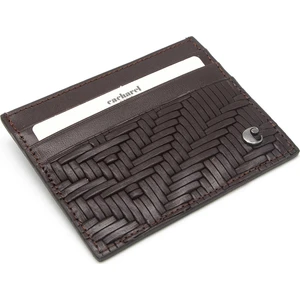 Kahve Gladyatör Unisex Deri Kartlık 0244G66
