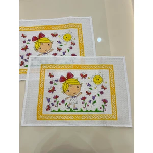 Pimula Home 3 Adet 35X50  Yıkanabilir Ilkokul ve Okul Öncesi Beslenme Örtüsü El Bezi Anasınıfı Yemek BEZI_1037-A
