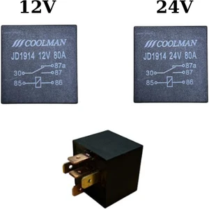 5 Ayak 80 Amper Güç Rölesi (12V)