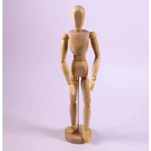 Insan Figürlü Ahşap Model Manken Resim Ressam Eğitimi Tahta Adam 20CM