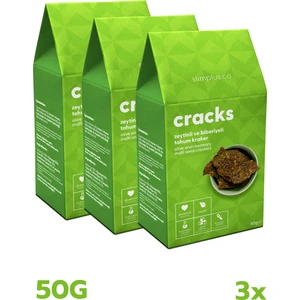 3 Paket Zeytin Biberiyeli Glutensiz Vegan Tohum Kraker Cracks 50gr
