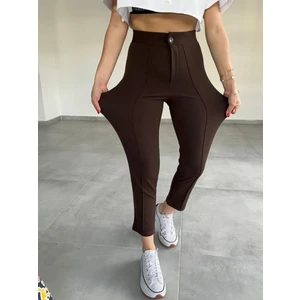 Paw Garage Çimalı Dar Paça Palazzo Pantolon, 4 Mevsim, En Boy Likralı, Favori Pantolon, Iş Pantolonu