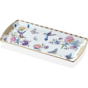 Tea Delight Kayık Tabak 25 cm Green Papillons 1 Adet