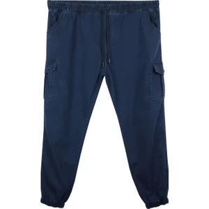 Maruf Shop Erkek  Büyük Beden 100-156 Kilo Arası Için Uygun Kargo Cepli Jogger Kot Pantolon