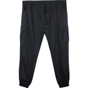 Maruf Shop Erkek  Büyük Beden 100-156 Kilo Arası Için Uygun Kargo Cepli Jogger Kot Pantolon