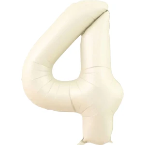 Ngüzel Party 4 Yaş 76 cm Krem Rakam Folyo Balon