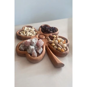 Kalp Figürlü Yonca Çerezlik Ikramlık