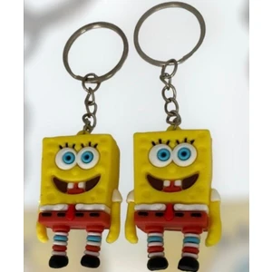 Çerçi Melek Sünger Bob Ikili Anahtarlık ve Çanta Süsü