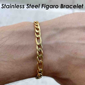 Erkek Figaro Çelik Bileklik