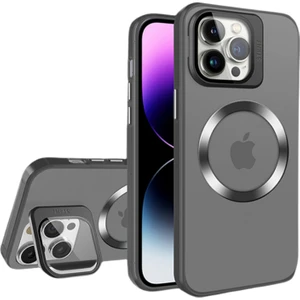 İphone 14 pixel Kamera Standlı mat Kılıf magsafe Destekli darbe emici Koruycu kapak