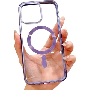 İphone 11 Kamera Çıkıntılı Kenar Renkli Kılıf magsafe Destekli darbe emici Koruycu kapak