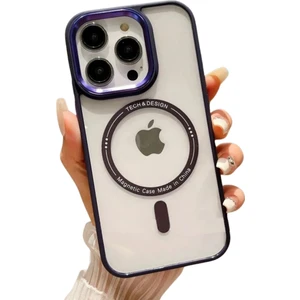 İphone 14 Promax Kamera Çıkıntılı Kenar Renkli Kılıf magsafe Destekli darbe emici Koruycu kapak